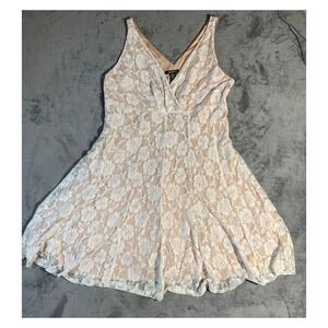 Glamour Sleeveless Lace Dress‎ Nude Size 20W